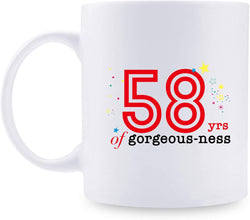 58th Birthday Gifts for Men - 1961 Birthday Gifts for Men, 58 Years Old Birthday Gifts Coffee Mug for Dad, Husband, Friend, Brother, Him, Colleague, Coworker - 11oz