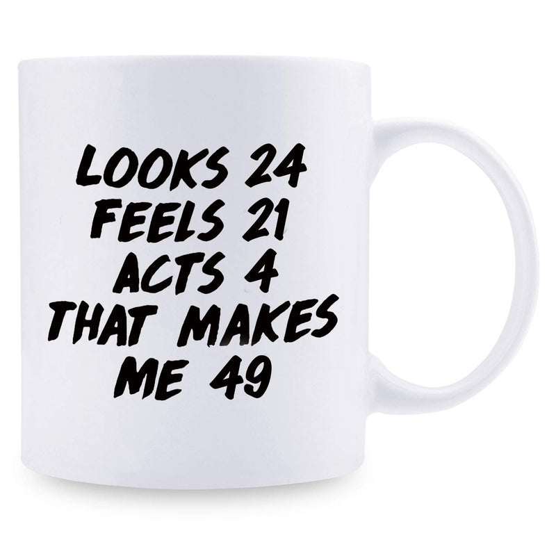 49th Birthday Gifts for Men - 1970 Birthday Gifts for Men, 49 Years Old Birthday Gifts Coffee Mug for Dad, Husband, Friend, Brother, Him, Colleague, Coworker - 11oz