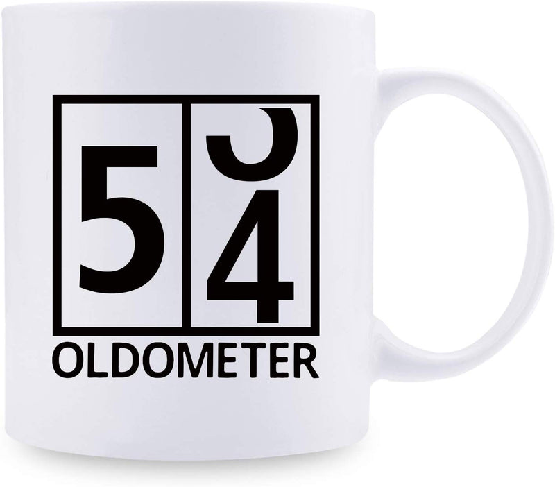 54th Birthday Gifts for Men - 1965 Birthday Gifts for Men, 54 Years Old Birthday Gifts Coffee Mug for Dad, Husband, Friend, Brother, Him, Colleague, Coworker, Oldometer Mug - 11oz