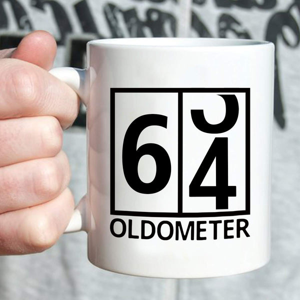 64th Birthday Gifts for Men - 1955 Birthday Gifts for Men, 64 Years Old Birthday Gifts Coffee Mug for Dad, Husband, Friend, Brother, Him, Colleague, Coworker,Oldometer Mug - 11oz