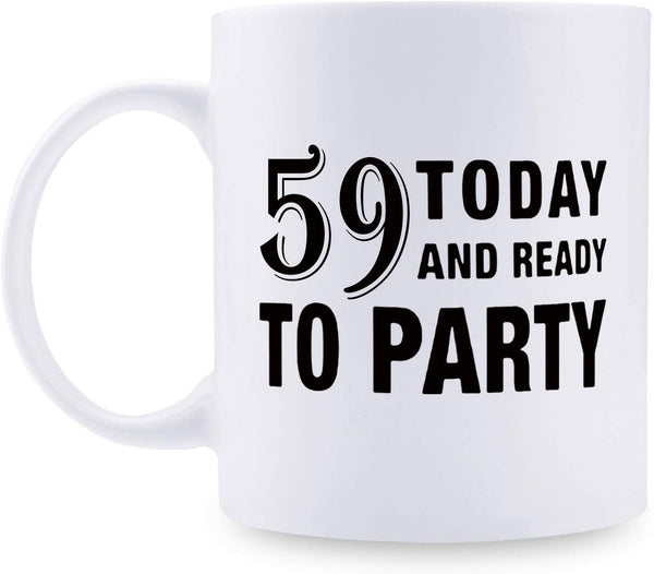 59th Birthday Gifts for Women - 1960 Birthday Gifts for Women, 59 Years Old Birthday Gifts Coffee Mug for Mom, Wife, Friend, Sister, Her, Colleague, Coworker - 11oz