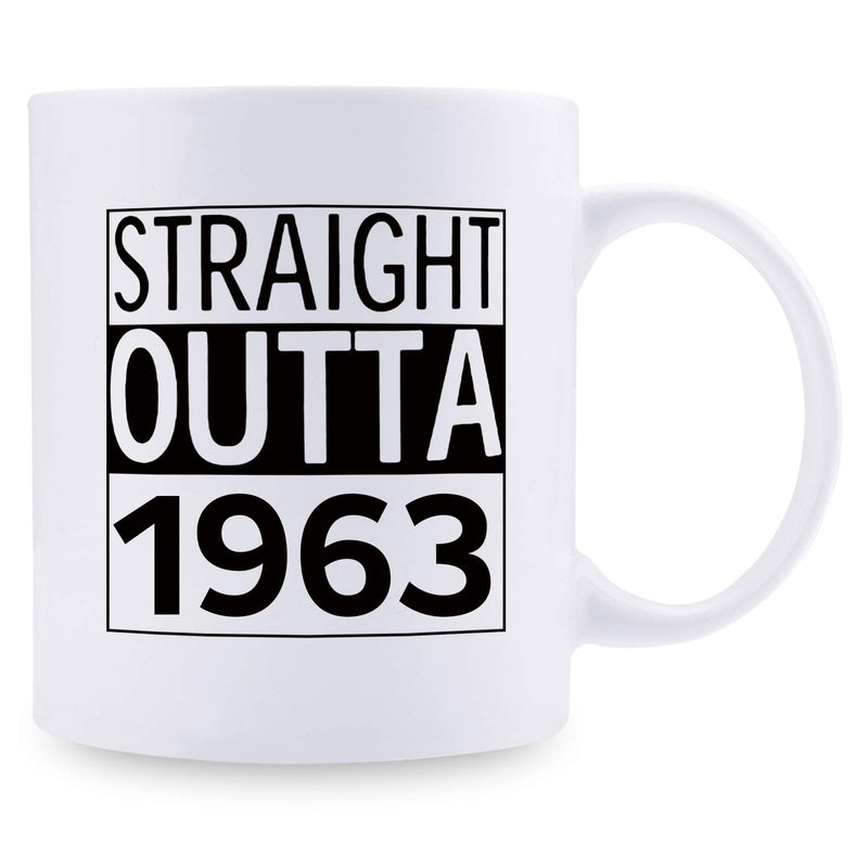 56th Birthday Gifts for Men - 1963 Birthday Gifts for Men, 56 Years Old Birthday Gifts Coffee Mug for Dad, Husband, Friend, Brother, Him, Colleague, Coworker - 11oz