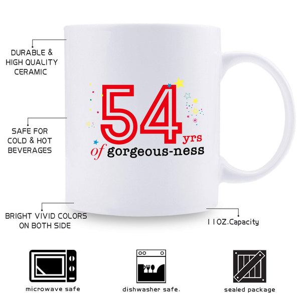 54th Birthday Gifts for Men - 1965 Birthday Gifts for Men, 54 Years Old Birthday Gifts Coffee Mug for Dad, Husband, Friend, Brother, Him, Colleague, Coworker - 11oz