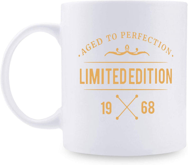 51st Birthday Gifts for Women - 1968 Birthday Gifts for Women, 51 Years Old Birthday Gifts Coffee Mug for Mom, Wife, Friend, Sister, Her, Colleague, Coworker,limited edition mug - 11oz