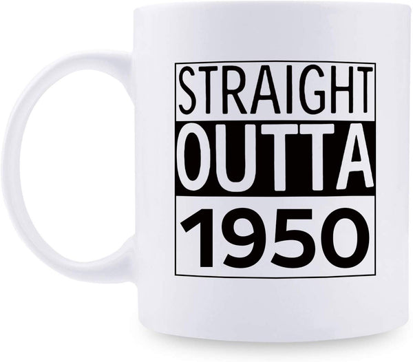 69th Birthday Gifts for Men - 1950 Birthday Gifts for Men, 69 Years Old Birthday Gifts Coffee Mug for Dad, Husband, Friend, Brother, Him, Colleague, Coworker - 11oz