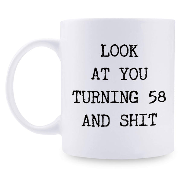 58th Birthday Gifts for Men - 1961 Birthday Gifts for Men, 58 Years Old Birthday Gifts Coffee Mug for Dad, Husband, Friend, Brother, Him, Colleague, Coworker - 11oz