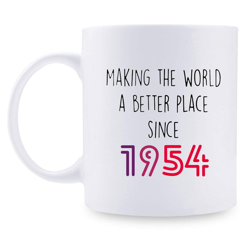 65th Birthday Gifts for Women - 1954 Birthday Gifts for Women, 65 Years Old Birthday Gifts Coffee Mug for Mom, Wife, Friend, Sister, Her, Colleague, Coworker - 11oz