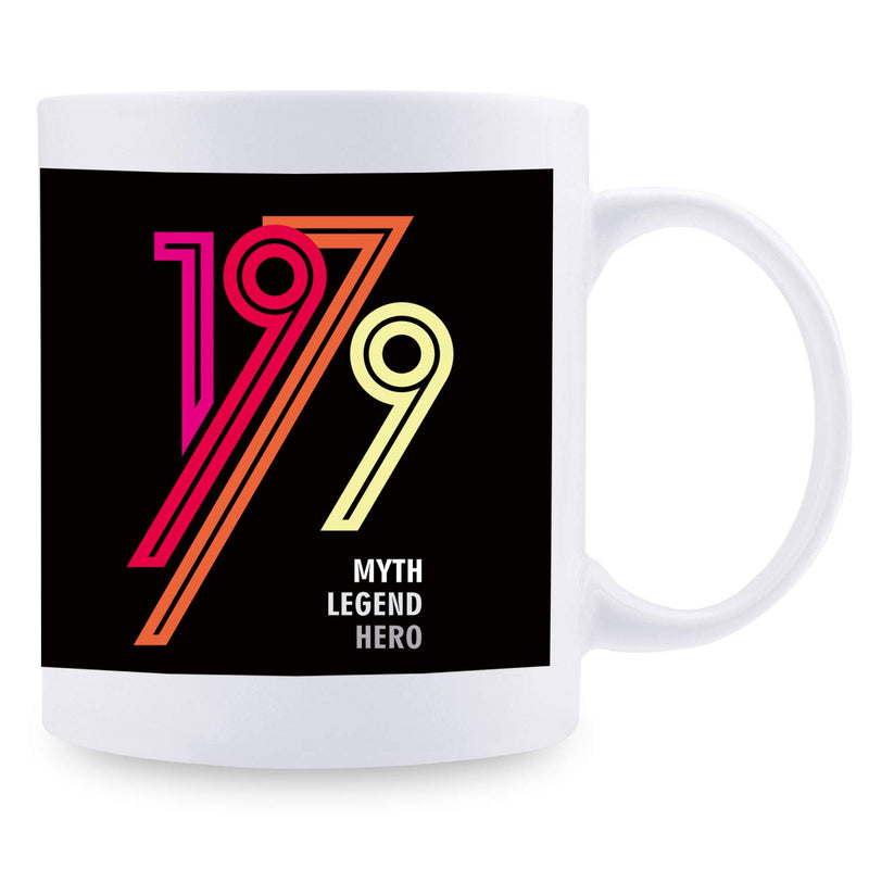 40th Birthday Gifts for Women - 1979 Birthday Gifts for Women, 40 Years Old Birthday Gifts Coffee Mug for Mom, Wife, Friend, Sister, Her, Colleague, Coworker - 11oz