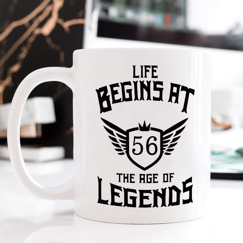 56th Birthday Gifts for Men - 1963 Birthday Gifts for Men, 56 Years Old Birthday Gifts Coffee Mug for Dad, Husband, Friend, Brother, Him, Colleague, Coworker - 11oz