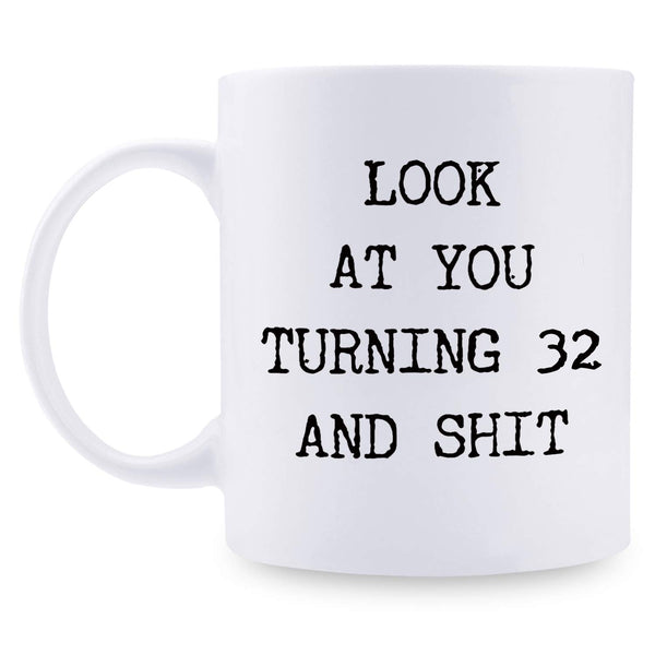 32nd Birthday Gifts for Women - 1987 Birthday Gifts for Women, 32 Years Old Birthday Gifts Coffee Mug for Mom, Wife, Friend, Sister, Her, Colleague, Coworker - 11oz