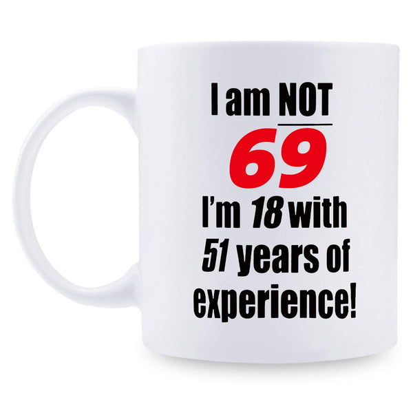 69th Birthday Gifts for Women - 1950 Birthday Gifts for Women, 69 Years Old Birthday Gifts Coffee Mug for Mom, Wife, Friend, Sister, Her, Colleague, Coworker - 11oz