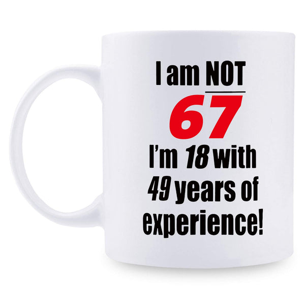 67th Birthday Gifts for Men - 1952 Birthday Gifts for Men, 67 Years Old Birthday Gifts Coffee Mug for Dad, Husband, Friend, Brother, Him, Colleague, Coworker - 11oz