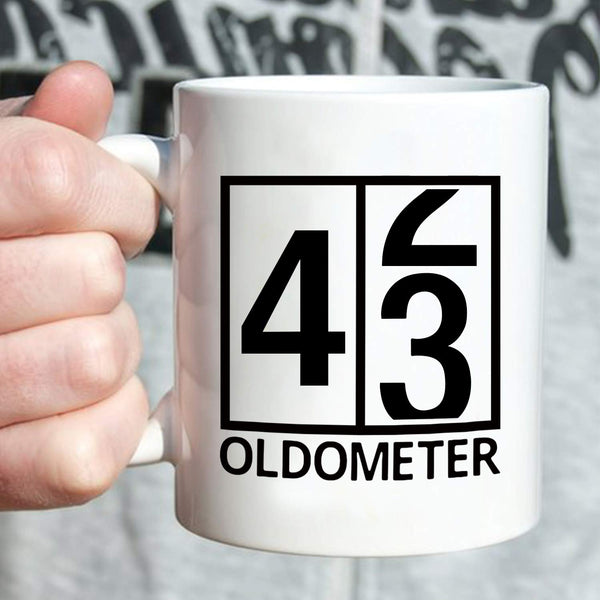 43rd Birthday Gifts for Men - 1976 Birthday Gifts for Men, 43 Years Old Birthday Gifts Coffee Mug for Dad, Husband, Friend, Brother, Him, Colleague, Coworker, Oldometer Mug - 11oz