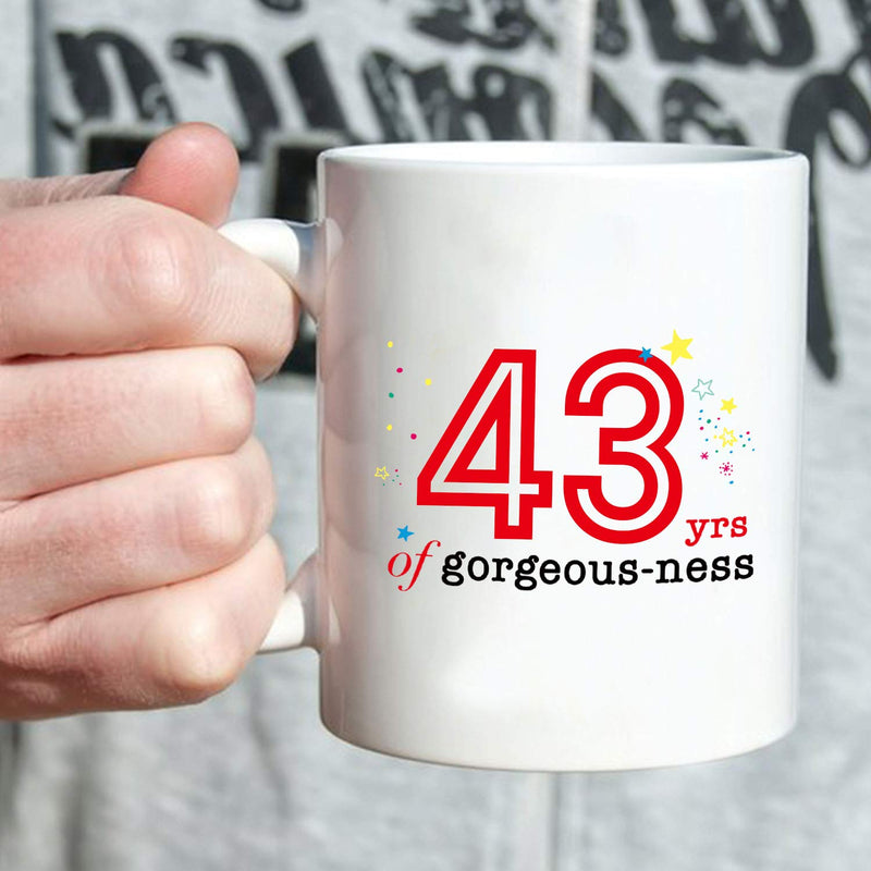 43rd Birthday Gifts for Men - 1976 Birthday Gifts for Men, 43 Years Old Birthday Gifts Coffee Mug for Dad, Husband, Friend, Brother, Him, Colleague, Coworker - 11oz