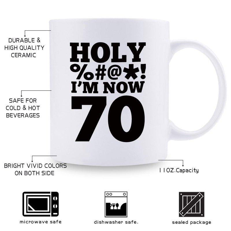 70th Birthday Gifts for Women - 1949 Birthday Gifts for Women, 70 Years Old Birthday Gifts Coffee Mug for Mom, Wife, Friend, Sister, Her, Colleague, Coworker, HOLY MUG - 11oz