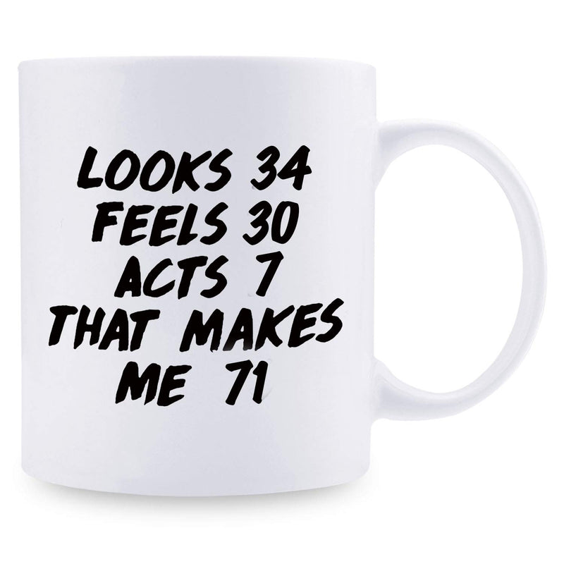 71st Birthday Gifts for Men - 1948 Birthday Gifts for Men, 71 Years Old Birthday Gifts Coffee Mug for Dad, Husband, Friend, Brother, Him, Colleague, Coworker - 11oz