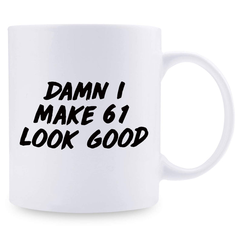 61st Birthday Gifts for Women - 1958 Birthday Gifts for Women, 61 Years Old Birthday Gifts Coffee Mug for Mom, Wife, Friend, Sister, Her, Colleague, Coworker - 11oz