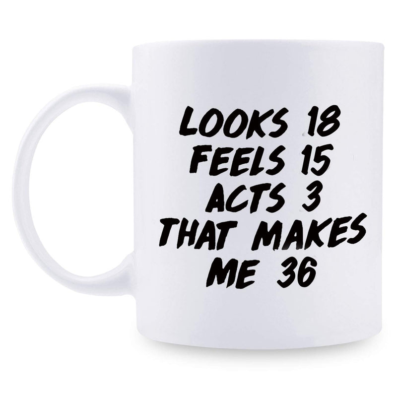 36th Birthday Gifts for Women - 1983 Birthday Gifts for Women, 36 Years Old Birthday Gifts Coffee Mug for Mom, Wife, Friend, Sister, Her, Colleague, Coworker - 11oz