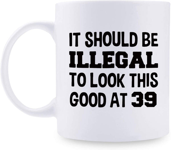 39th Birthday Gifts for Men - 1980 Birthday Gifts for Men, 39 Years Old Birthday Gifts Coffee Mug for Dad, Husband, Friend, Brother, Him, Colleague, Coworker - 11oz