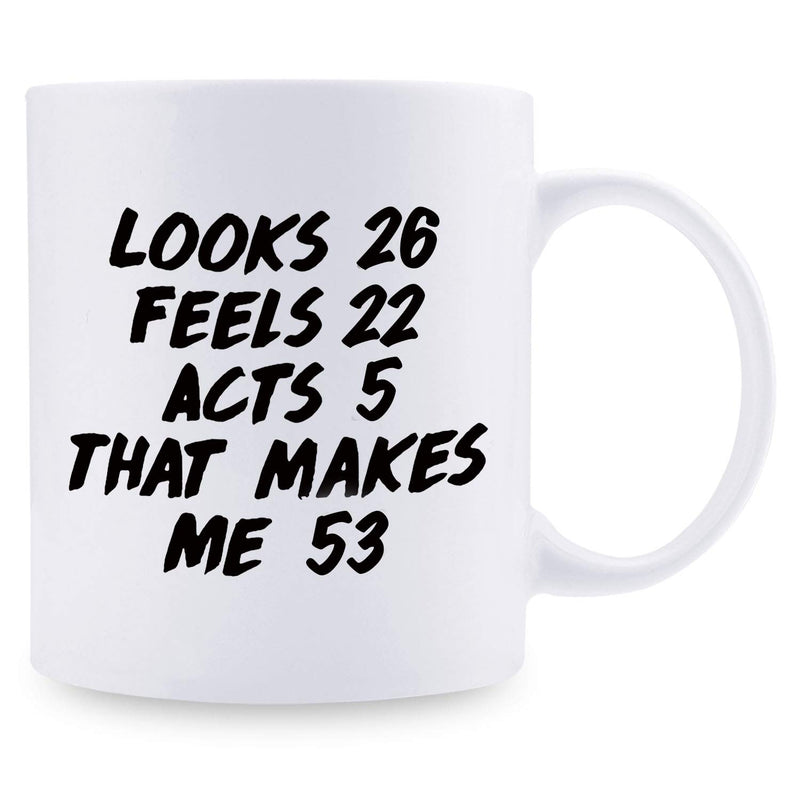 53rd Birthday Gifts for Men - 1966 Birthday Gifts for Men, 53 Years Old Birthday Gifts Coffee Mug for Dad, Husband, Friend, Brother, Him, Colleague, Coworker - 11oz