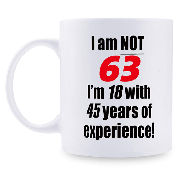 63rd Birthday Gifts for Men - 1956 Birthday Gifts for Men, 63 Years Old Birthday Gifts Coffee Mug for Dad, Husband, Friend, Brother, Him, Colleague, Coworker - 11oz