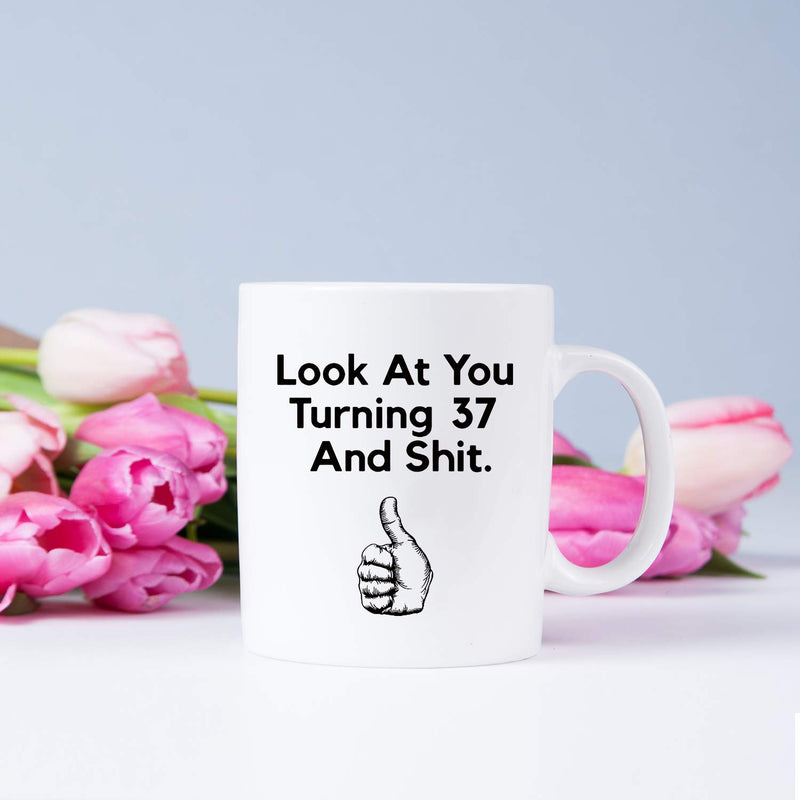 37th Birthday Gifts for Women - 1982 Birthday Gifts for Women, 37 Years Old Birthday Gifts Coffee Mug for Mom, Wife, Friend, Sister, Her, Colleague, Coworker - 11oz