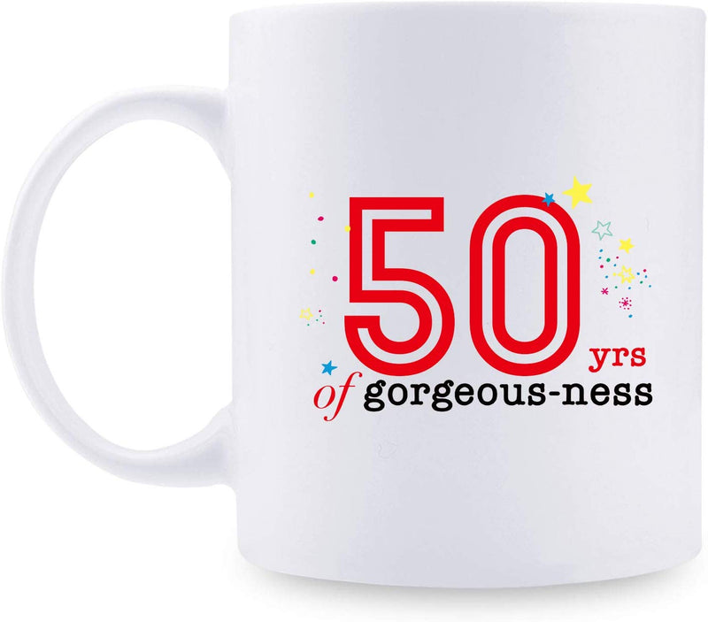 50th Birthday Gifts for Women - 1969 Birthday Gifts for Women, 50 Years Old Birthday Gifts Coffee Mug for Mom, Wife, Friend, Sister, Her, Colleague, Coworker - 11oz