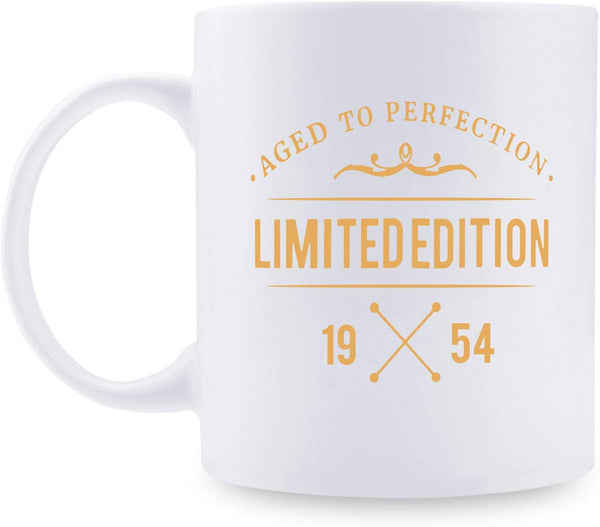 65th Birthday Gifts for Men - 1954 Birthday Gifts for Men, 65 Years Old Birthday Gifts Coffee Mug for Dad, Husband, Friend, Brother, Him, Colleague, Coworker,limited edition mug - 11oz