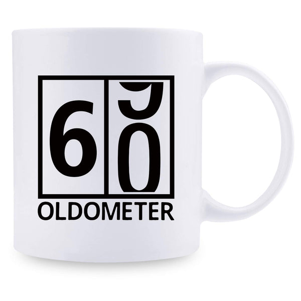 60th Birthday Gifts for Women - 1959 Birthday Gifts for Women, 60 Years Old Birthday Gifts Coffee Mug for Mom, Wife, Friend, Sister, Her, Colleague, Coworker, Oldometer Mug - 11oz