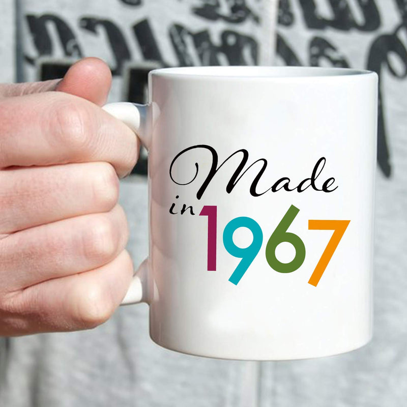 52nd Birthday Gifts for Men - 1967 Birthday Gifts for Men, 52 Years Old Birthday Gifts Coffee Mug for Dad, Husband, Friend, Brother, Him, Colleague, Coworker - 11oz