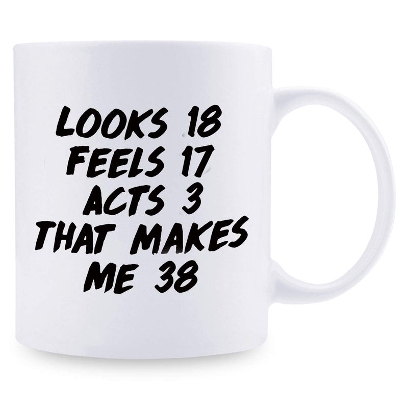 38th Birthday Gifts for Women - 1981 Birthday Gifts for Women, 38 Years Old Birthday Gifts Coffee Mug for Mom, Wife, Friend, Sister, Her, Colleague, Coworker - 11oz