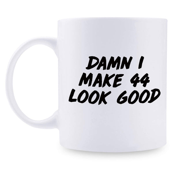 44th Birthday Gifts for Women - 1975 Birthday Gifts for Women, 44 Years Old Birthday Gifts Coffee Mug for Mom, Wife, Friend, Sister, Her, Colleague, Coworker - 11oz