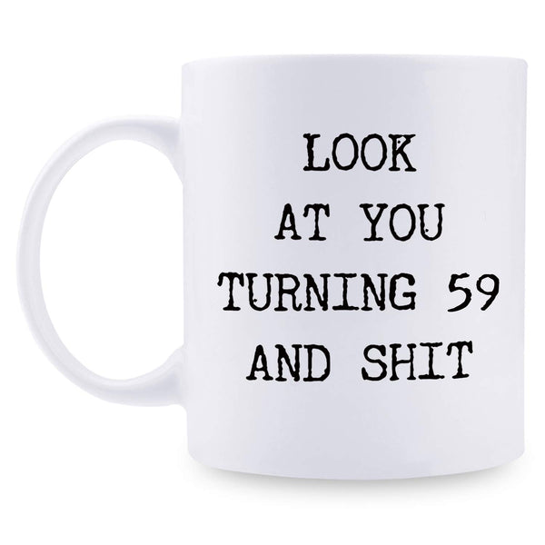 59th Birthday Gifts for Men - 1960 Birthday Gifts for Men, 59 Years Old Birthday Gifts Coffee Mug for Dad, Husband, Friend, Brother, Him, Colleague, Coworker - 11oz