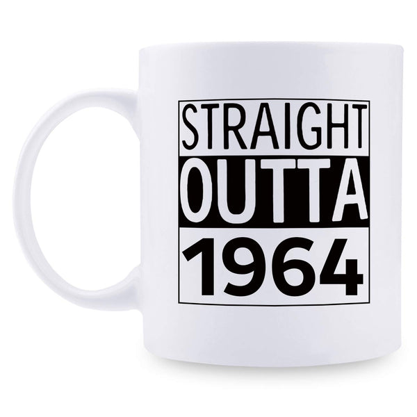 55th Birthday Gifts for Men - 1964 Birthday Gifts for Men, 55 Years Old Birthday Gifts Coffee Mug for Dad, Husband, Friend, Brother, Him, Colleague, Coworker - 11oz