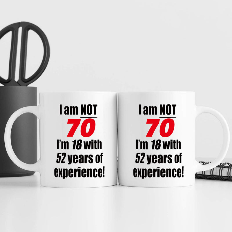 70th Birthday Gifts for Men - 1949 Birthday Gifts for Men, 70 Years Old Birthday Gifts Coffee Mug for Dad, Husband, Friend, Brother, Him, Colleague, Coworker - 11oz