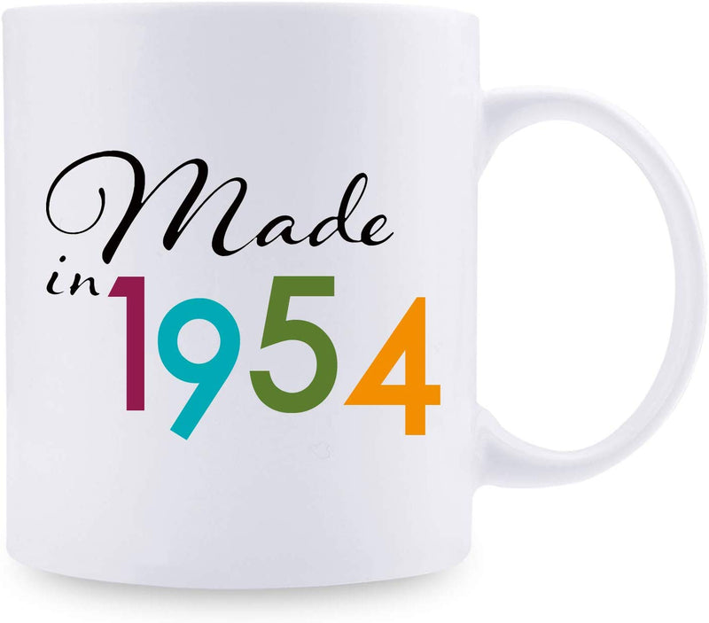 65th Birthday Gifts for Men - 1954 Birthday Gifts for Men, 65 Years Old Birthday Gifts Coffee Mug for Dad, Husband, Friend, Brother, Him, Colleague, Coworker - 11oz