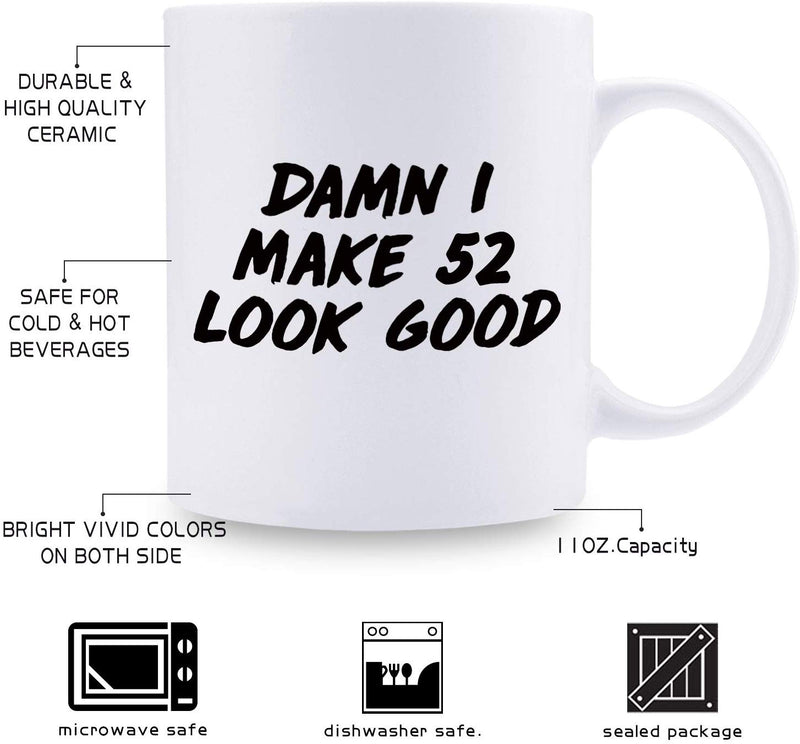 52nd Birthday Gifts for Women - 1967 Birthday Gifts for Women, 52 Years Old Birthday Gifts Coffee Mug for Mom, Wife, Friend, Sister, Her, Colleague, Coworker - 11oz