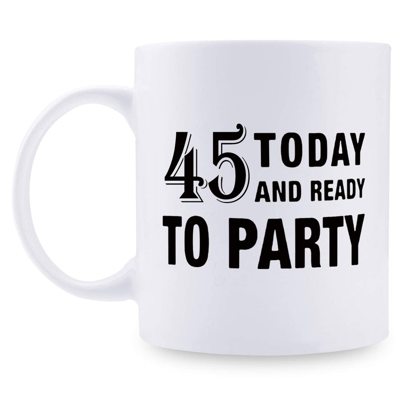 45th Birthday Gifts for Men - 1974 Birthday Gifts for Men, 45 Years Old Birthday Gifts Coffee Mug for Dad, Husband, Friend, Brother, Him, Colleague, Coworker - 11oz