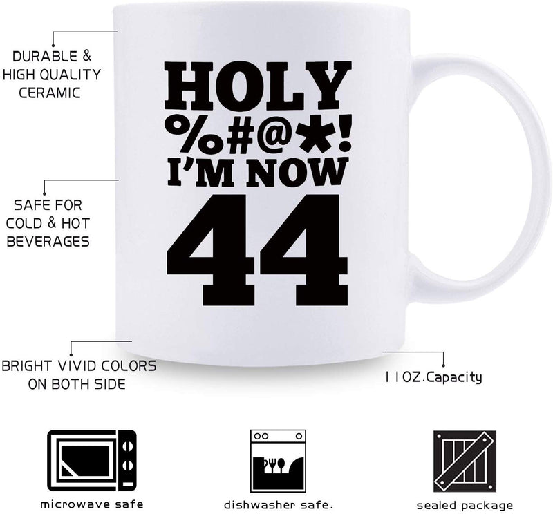 44th Birthday Gifts for Men - 1975 Birthday Gifts for Men, 44 Years Old Birthday Gifts Coffee Mug for Dad, Husband, Friend, Brother, Him, Colleague, Coworker, HOLY MUG - 11oz