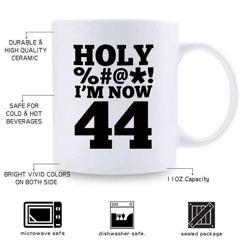 44th Birthday Gifts for Women - 1975 Birthday Gifts for Women, 44 Years Old Birthday Gifts Coffee Mug for Mom, Wife, Friend, Sister, Her, Colleague, Coworker, HOLY MUG - 11oz