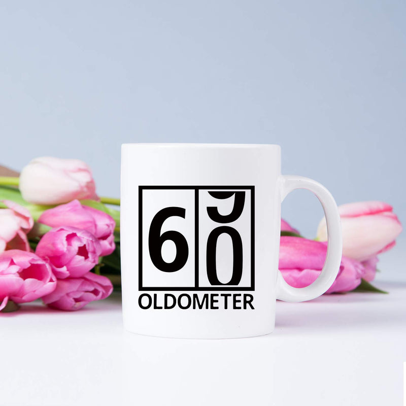 60th Birthday Gifts for Women - 1959 Birthday Gifts for Women, 60 Years Old Birthday Gifts Coffee Mug for Mom, Wife, Friend, Sister, Her, Colleague, Coworker, Oldometer Mug - 11oz