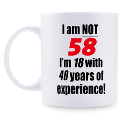 58th Birthday Gifts for Men - 1961 Birthday Gifts for Men, 58 Years Old Birthday Gifts Coffee Mug for Dad, Husband, Friend, Brother, Him, Colleague, Coworker - 11oz