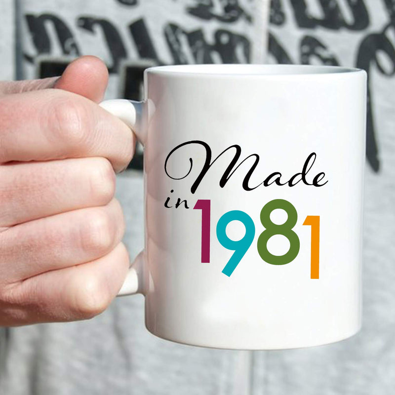 38th Birthday Gifts for Men - 1981 Birthday Gifts for Men, 38 Years Old Birthday Gifts Coffee Mug for Dad, Husband, Friend, Brother, Him, Colleague, Coworker - 11oz