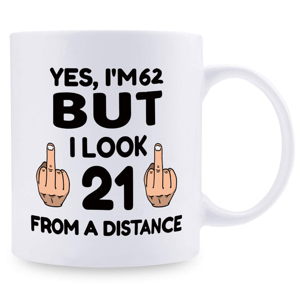 62nd Birthday Gifts For Men - 1957 Birthday Gifts for Men, 62 Years Old Birthday Gifts Coffee Mug for Dad, Husband, Friend, Brother, Him, Colleague, Coworker - 11oz