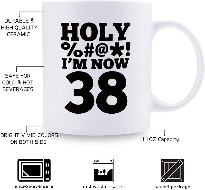 38th Birthday Gifts for Women - 1981 Birthday Gifts for Women, 38 Years Old Birthday Gifts Coffee Mug for Mom, Wife, Friend, Sister, Her, Colleague, Coworker, HOLY MUG - 11oz