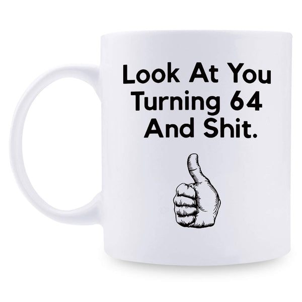 64th Birthday Gifts for Women - 1955 Birthday Gifts for Women, 64 Years Old Birthday Gifts Coffee Mug for Mom, Wife, Friend, Sister, Her, Colleague, Coworker - 11oz