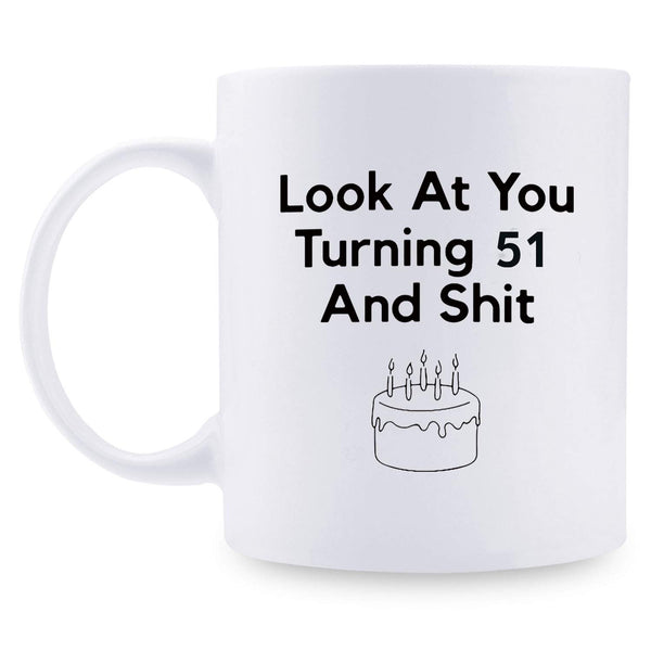 51st Birthday Gifts for Women - 1968 Birthday Gifts for Women, 51 Years Old Birthday Gifts Coffee Mug for Mom, Wife, Friend, Sister, Her, Colleague, Coworker - 11oz