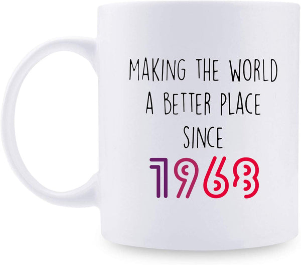 51st Birthday Gifts for Women - 1968 Birthday Gifts for Women, 51 Years Old Birthday Gifts Coffee Mug for Mom, Wife, Friend, Sister, Her, Colleague, Coworker - 11oz