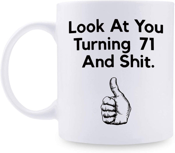 71st Birthday Gifts for Men - 1948 Birthday Gifts for Men, 71 Years Old Birthday Gifts Coffee Mug for Dad, Husband, Friend, Brother, Him, Colleague, Coworker - 11oz