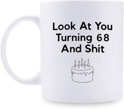 68th Birthday Gifts for Women - 1951 Birthday Gifts for Women, 68 Years Old Birthday Gifts Coffee Mug for Mom, Wife, Friend, Sister, Her, Colleague, Coworker - 11oz